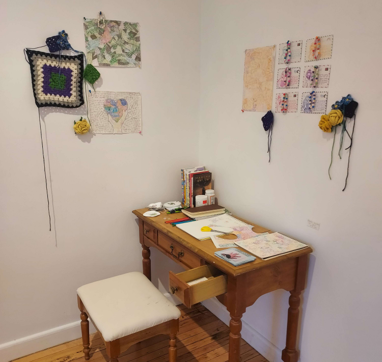 Photograph of an installation piece.